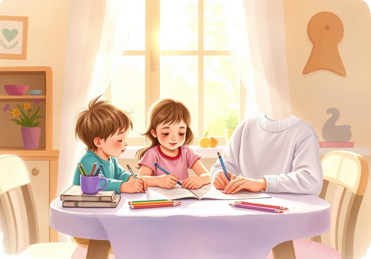 Family coloring together